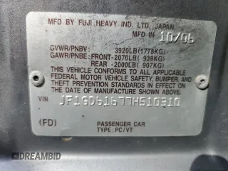 2007 Subaru Impreza i Special z VIN JF1GD61677H510310, wystawiony jako Copart lot #60797685 z przebiegiem 116 438 mil mil oraz Szkoda całkowita • Salvage title. Historia ofert i sprzedaży dostępna na DreamBid. Obrazek 12.