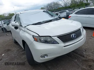 2010 Lexus RX 450h with VIN JTJZB1BAXA2401460, listed as a IAAI auction lot 42019502 with 189,345 mi miles and . Bid and sale history available at DreamBid. Image 1.