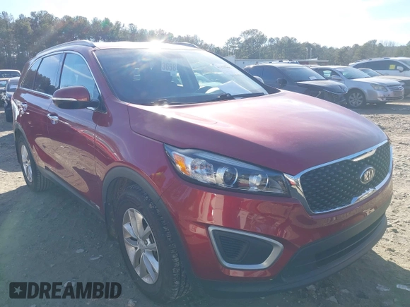2018 Kia Sorento LX V6 with VIN 5XYPGDA50JG423071, listed as a IAAI auction lot 41275965 with 87,264 mi miles. Bid and sale history available at carsss.com. Image 1.