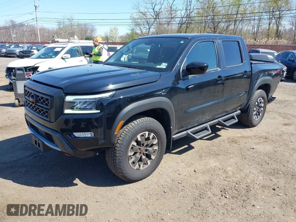 2024 Nissan Frontier SV with VIN 1N6ED1EK8RN656812, listed as a IAAI auction lot 42071048 with 18,276 mi miles and . Bid and sale history available at DreamBid. Image 2.