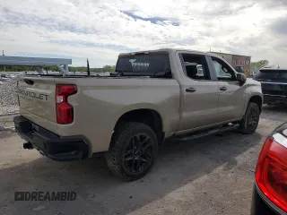 2022 Chevrolet Silverado 1500 Custom Trail Boss with VIN 3GCUDCET4NG579555, listed as a Copart auction lot 51195454 with Not Provided miles and Salvage Title. Bid and sale history available at DreamBid. Image 3.