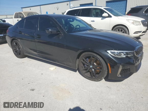 2020 BMW 3 Series M340i with VIN 3MW5U7J09L8B38905, listed as a Copart auction lot 49337725 with 13,800 mi miles and Salvage Title. Bid and sale history available at carsss.com. Image 4.