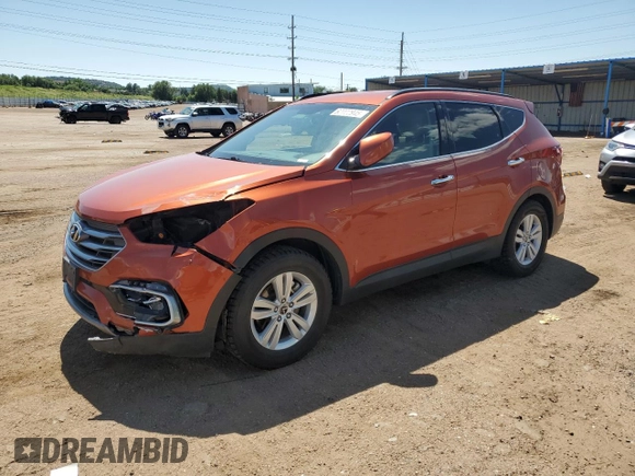 2017 Hyundai Santa Fe 2.4L with VIN 5XYZU3LB7HG386173, listed as a Copart auction lot 62022945 with 140,089 mi miles and Salvage title. Bid and sale history available at DreamBid. Image 1.