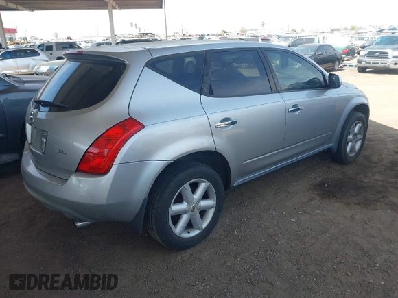 2005 Nissan Murano SE with VIN JN8AZ08T95W303747, listed as a IAAI auction lot 41921987 with 213,216 mi miles and . Bid and sale history available at DreamBid. Image 4.