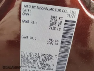 2024 Nissan Altima 2.5 SV with VIN 1N4BL4DV6RN371294, listed as a Copart auction lot 50242415 with 24,311 mi miles and Salvage Title. Bid and sale history available at carsss.com. Image 12.