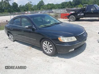 2007 Hyundai Azera SE with VIN KMHFC46F57A232355, listed as a IAAI auction lot 42847075 with 113,954 mi miles and . Bid and sale history available at DreamBid. Image 1.
