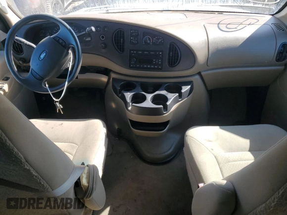 2008 Ford Econoline Passenger XL with VIN 1FBNE31L58DB04686, listed as a Copart auction lot 79701724 with Not Provided miles and Salvage Title. Bid and sale history available at carsss.com. Image 8.