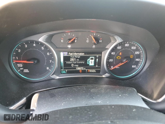 2018 Chevrolet Equinox Premier with VIN 3GNAXNEX8JL347865, listed as a Copart auction lot 47297705 with 139,970 mi miles and Salvage Title. Bid and sale history available at carsss.com. Image 9.