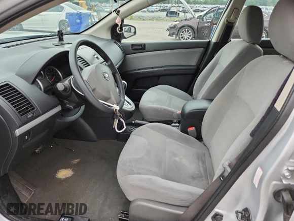 2012 Nissan Sentra 2.0 with VIN 3N1AB6AP7CL767819, listed as a Copart auction lot 58661265 with 118,150 mi miles and Salvage title. Bid and sale history available at DreamBid. Image 7.
