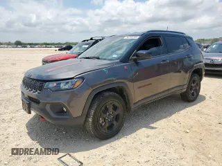 2023 Jeep Compass Trailhawk с VIN 3C4NJDDN2PT527907, выставлен на аукционе Copart как лот 58759755 с пробегом 36 717 миль миль и Чистый • Clean title. История ставок и продаж доступна на DreamBid. Изображение 1.