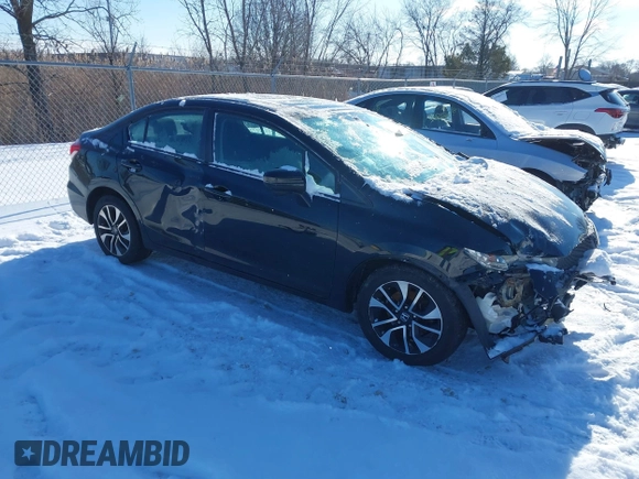 2015 Honda Civic EX z VIN 19XFB2F80FE010721, wystawiony jako IAAI lot #41276439 z przebiegiem 108 722 mil mil oraz . Historia ofert i sprzedaży dostępna na DreamBid. Obrazek 1.