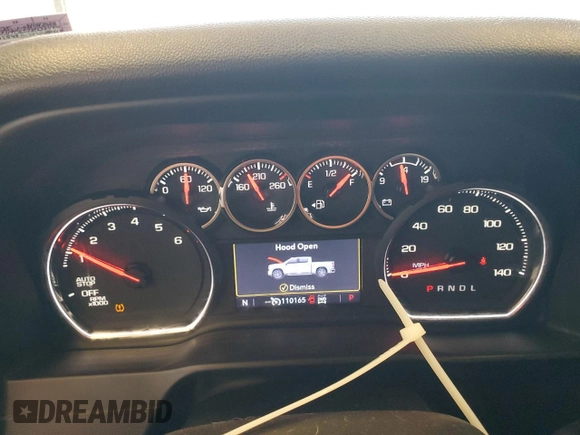 2021 Chevrolet Silverado 1500 LT with VIN 1GCUYDED2MZ364841, listed as a Copart auction lot 49682855 with 110,165 mi miles and Salvage Title. Bid and sale history available at DreamBid. Image 9.