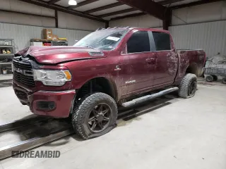 2021 Ram 2500 Big Horn with VIN 3C6UR5DL2MG610287, listed as a Copart auction lot 52572165 with 111,247 mi miles and Salvage Title. Bid and sale history available at carsss.com. Image 1.