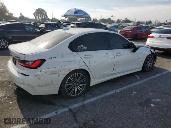 2021 BMW 3 Series M340i xDrive with VIN 3MW5U9J07M8B57210, listed as a Copart auction lot 86221464 with 50,810 mi miles and Salvage Title. Bid and sale history available at carsss.com. Image 3.