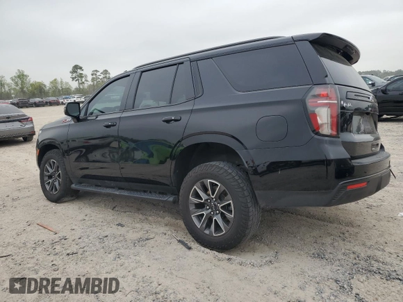 2023 Chevrolet Tahoe Z71 with VIN 1GNSKPKD6PR177774, listed as a Copart auction lot 50601105 with 62,674 mi miles and Salvage title. Bid and sale history available at DreamBid. Image 2.