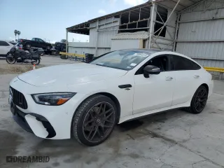 2024 Mercedes-Benz AMG GT with VIN W1K7X6BB8RV000216, listed as a Copart auction lot 78584814 with 7,421 mi miles and Salvage Title. Bid and sale history available at carsss.com. Image 1.