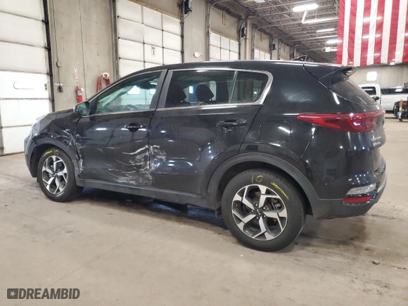 2022 Kia Sportage LX with VIN KNDPMCAC1N7007342, listed as a Copart auction lot 49211125 with 40,727 mi miles and Salvage Title. Bid and sale history available at carsss.com. Image 2.