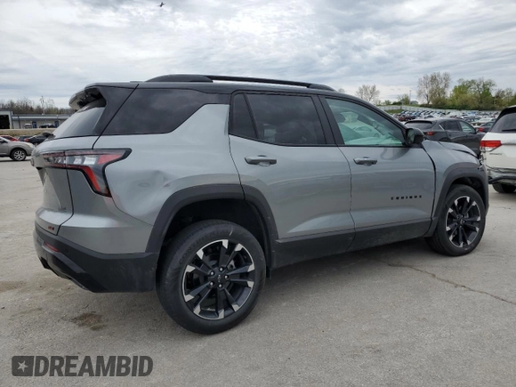 2025 Chevrolet Equinox FWD RS with VIN 3GNAXLEG8SL152533, listed as a Copart auction lot 51916695 with 2,697 mi miles and Salvage title. Bid and sale history available at DreamBid. Image 3.