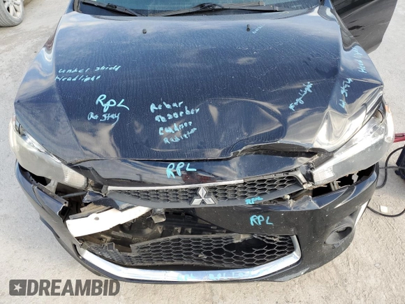 2016 Mitsubishi Lancer ES with VIN JA32U2FU5GU001861, listed as a Copart auction lot 76461034 with 136,135 mi miles and Salvage Title. Bid and sale history available at DreamBid. Image 11.