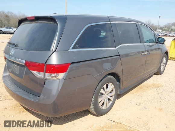 2016 Honda Odyssey EX-L with VIN 5FNRL5H61GB099699, listed as a IAAI auction lot 41807964 with 67,041 mi miles and . Bid and sale history available at DreamBid. Image 4.