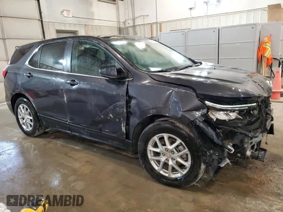 2022 Chevrolet Equinox LT with VIN 3GNAXKEV2NS244921, listed as a Copart auction lot 57093084 with 47,545 mi miles and Non Repairable. Bid and sale history available at DreamBid. Image 4.