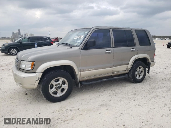 2001 Isuzu Trooper S z VIN JACDS58X717J17334, wystawiony jako Copart lot #47590455 z przebiegiem 167 042 mil mil oraz Czysty tytuł • Clean title. Historia ofert i sprzedaży dostępna na DreamBid. Obrazek 1.