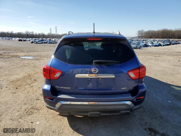 2017 Nissan Pathfinder S with VIN 5N1DR2MM3HC668607, listed as a Copart auction lot 86807884 with 167,421 mi miles and Salvage Title. Bid and sale history available at carsss.com. Image 6.