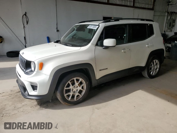 2020 Jeep Renegade Latitude z VIN ZACNJABB3LPL49642, wystawiony jako Copart lot #53517805 z przebiegiem 103 490 mil mil oraz Szkoda całkowita • Salvage title. Historia ofert i sprzedaży dostępna na DreamBid. Obrazek 1.