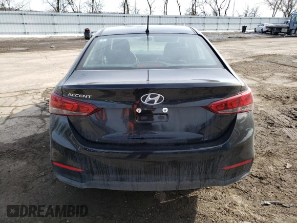 2022 Hyundai Accent SEL with VIN 3KPC24A64NE166750, listed as a Copart auction lot 39822123 with 10,520 mi miles. Bid and sale history available at carsss.com. Image 6.