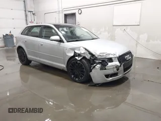 2008 Audi A3 with VIN WAUNF78P98A073160, listed as a IAAI auction lot 41654096 with 164,032 mi miles. Bid and sale history available at carsss.com. Image 1.