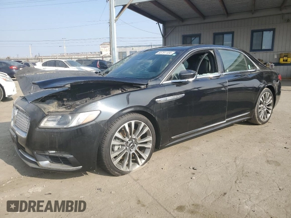 2017 Lincoln Continental Reserve with VIN 1LN6L9RP8H5614648, listed as a Copart auction lot 83791104 with 0 mi miles and Salvage Title. Bid and sale history available at carsss.com. Image 1.
