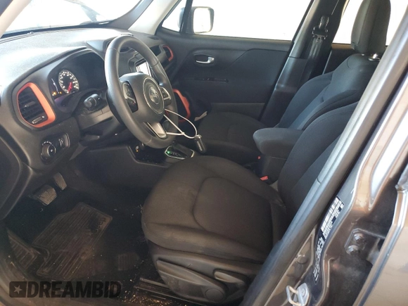 2018 Jeep Renegade Sport with VIN ZACCJBAB4JPH57193, listed as a Copart auction lot 57388075 with 189,413 mi miles and Salvage title. Bid and sale history available at DreamBid. Image 7.