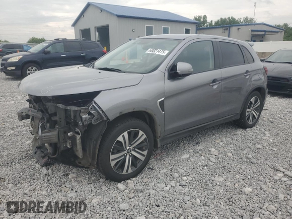 2021 Mitsubishi Outlander ES z VIN JA4ARUAU5MU032616, wystawiony jako Copart lot #60821475 z przebiegiem 81 920 mil mil oraz Szkoda całkowita • Salvage title. Historia ofert i sprzedaży dostępna na DreamBid. Obrazek 1.