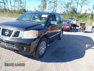 2015 Nissan Armada Platinum z VIN 5N1BA0NF2FN608323, wystawiony jako IAAI lot #40928024 z przebiegiem 110 609 mil mil oraz . Historia ofert i sprzedaży dostępna na DreamBid. Obrazek 2.