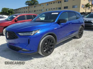 2023 Acura MDX w/A-Spec Package with VIN 5J8YE1H08PL008405, listed as a Copart auction lot 51647325 with 19,785 mi miles and Salvage Title. Bid and sale history available at carsss.com. Image 1.