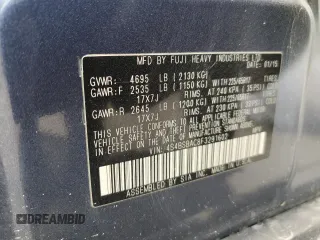 2015 Subaru Outback 2.5i with VIN 4S4BSBAC8F3291602, listed as a Copart auction lot 53555395 with 191,261 mi miles and Salvage title. Bid and sale history available at DreamBid. Image 15.