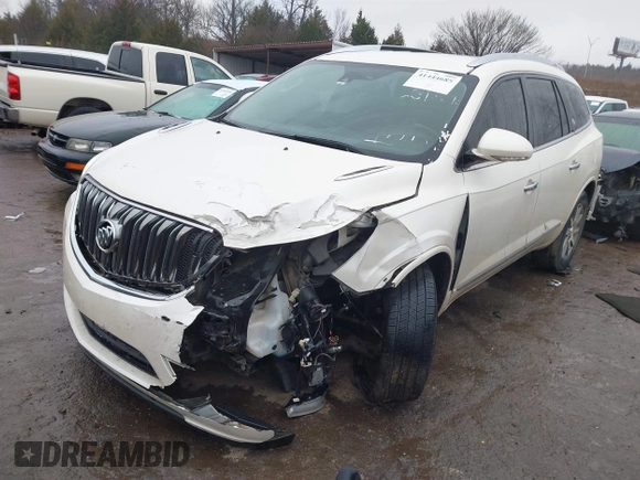2014 Buick Enclave Leather with VIN 5GAKRBKD7EJ239977, listed as a IAAI auction lot 41444685 with 141,452 mi miles and . Bid and sale history available at carsss.com. Image 2.