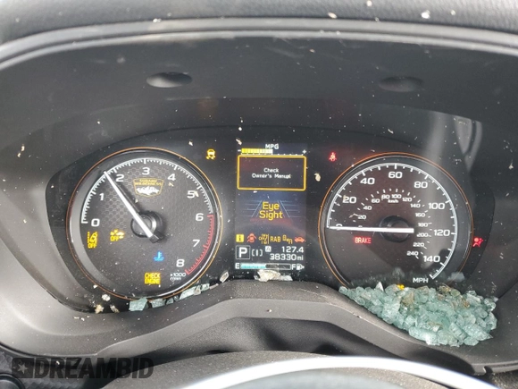 2022 Subaru Forester Wilderness with VIN JF2SKAMC1NH422866, listed as a Copart auction lot 53072395 with 38,330 mi miles and Salvage title. Bid and sale history available at DreamBid. Image 9.