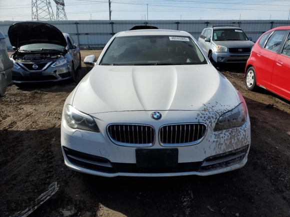 2014 BMW 5 Series 535i xDrive with VIN WBA5B3C57ED536661, listed as a Copart auction lot 48245365 with 117,070 mi miles and Salvage Title. Bid and sale history available at carsss.com. Image 5.