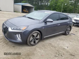 2020 Hyundai Ioniq Limited with VIN KMHC05LC1LU207361, listed as a Copart auction lot 57905345 with 90,158 mi miles and Salvage title. Bid and sale history available at DreamBid. Image 1.