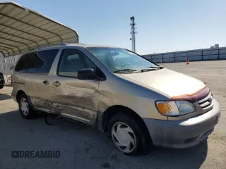 2002 Toyota Sienna LE with VIN 4T3ZF13C22U423405, listed as a Copart auction lot 53753045 with 208,523 mi miles and Salvage Title. Bid and sale history available at DreamBid. Image 4.