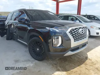 2021 Hyundai Palisade SEL z VIN KM8R34HE5MU202798, wystawiony jako IAAI lot #42339654 z przebiegiem 104 689 mil mil oraz . Historia ofert i sprzedaży dostępna na DreamBid. Obrazek 1.