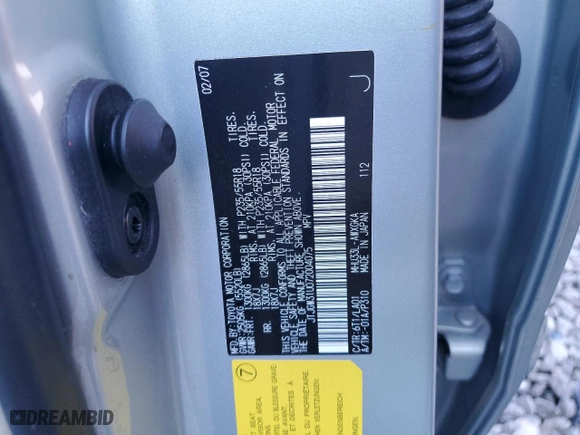 2007 Lexus RX 400h with VIN JTJGW31U072004075, listed as a Copart auction lot 41528315 with 65,479 mi miles and Salvage Title. Bid and sale history available at carsss.com. Image 12.