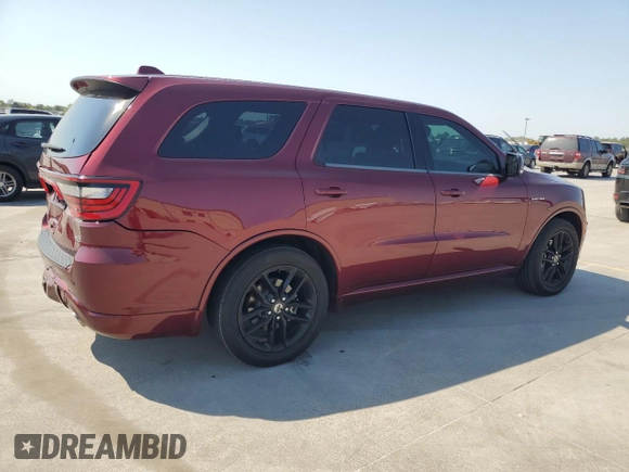 2021 Dodge Durango R/T with VIN 1C4SDHCT5MC626875, listed as a Copart auction lot 75697474 with 46,264 mi miles and Salvage Title. Bid and sale history available at DreamBid. Image 3.
