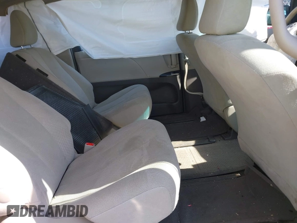 2013 Toyota Sienna L with VIN 5TDZK3DC1DS395994, listed as a IAAI auction lot 41759212 with 163,898 mi miles. Bid and sale history available at carsss.com. Image 8.