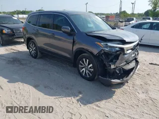 2019 Honda Pilot EX-L with VIN 5FNYF6H56KB066657, listed as a IAAI auction lot 41853333 with 50,915 mi miles. Bid and sale history available at carsss.com. Image 1.
