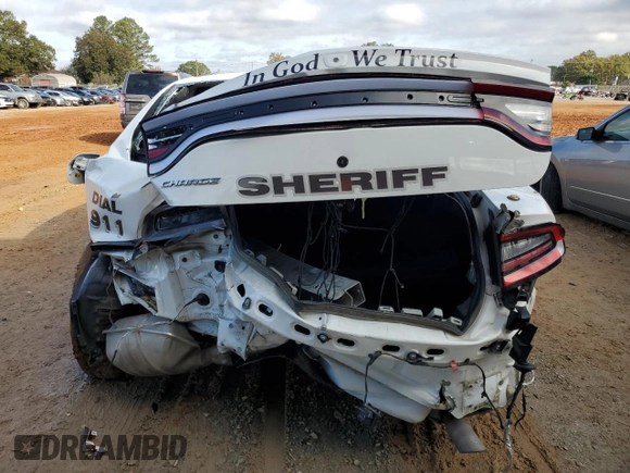 2019 Dodge Charger Police with VIN 2C3CDXAG0KH660161, listed as a Copart auction lot 78808654 with 52,150 mi miles and Salvage Title. Bid and sale history available at DreamBid. Image 6.