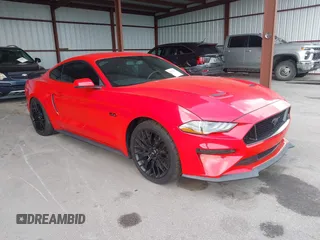 2019 Ford Mustang GT with VIN 1FA6P8CF4K5124935, listed as a IAAI auction lot 42696296 with Not provided miles and . Bid and sale history available at DreamBid. Image 1.