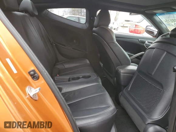 2016 Hyundai Veloster Turbo with VIN KMHTC6AE0GU299165, listed as a Copart auction lot 48708515 with 101,057 mi miles and Salvage title. Bid and sale history available at DreamBid. Image 10.