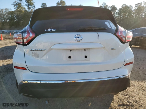 2017 Nissan Murano SL with VIN 5N1AZ2MG9HN106793, listed as a Copart auction lot 86949894 with 112,327 mi miles and Salvage Title. Bid and sale history available at carsss.com. Image 6.
